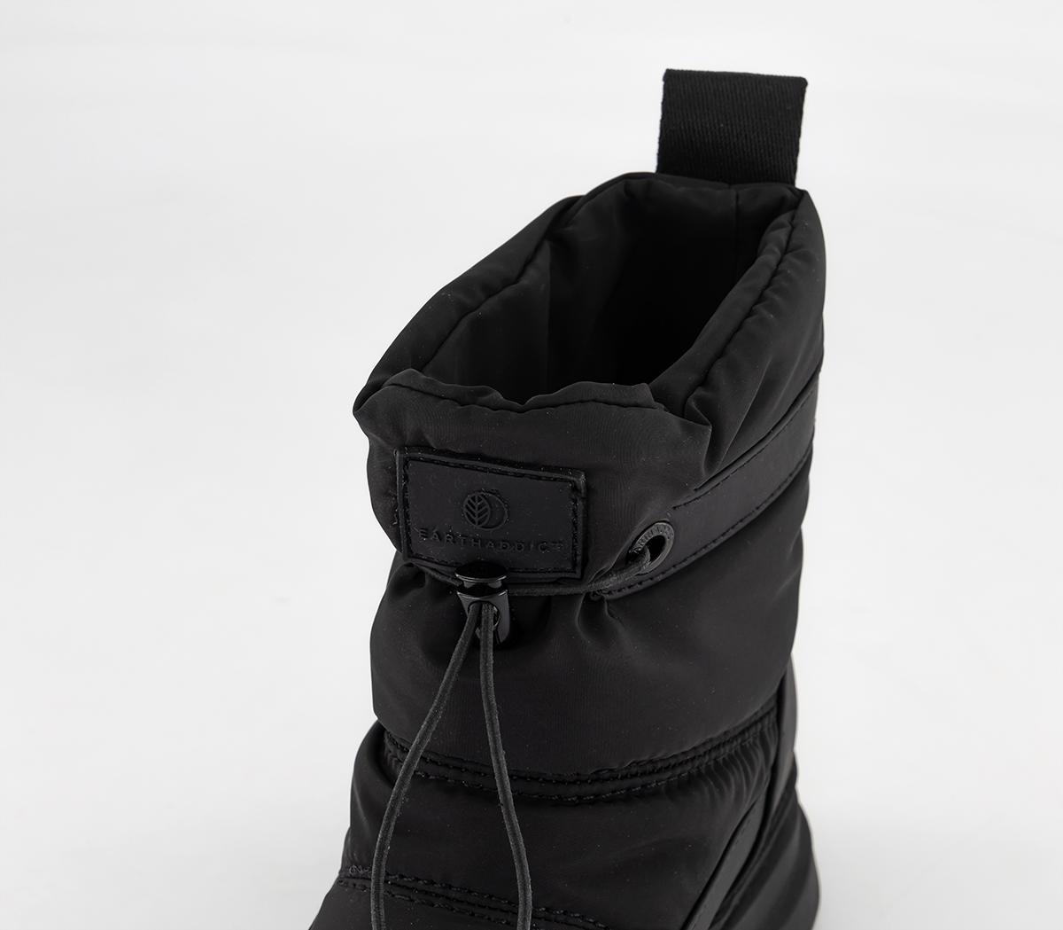 EARTHADDICT Jordan Snow Boots Black - Women’s Flat Boots