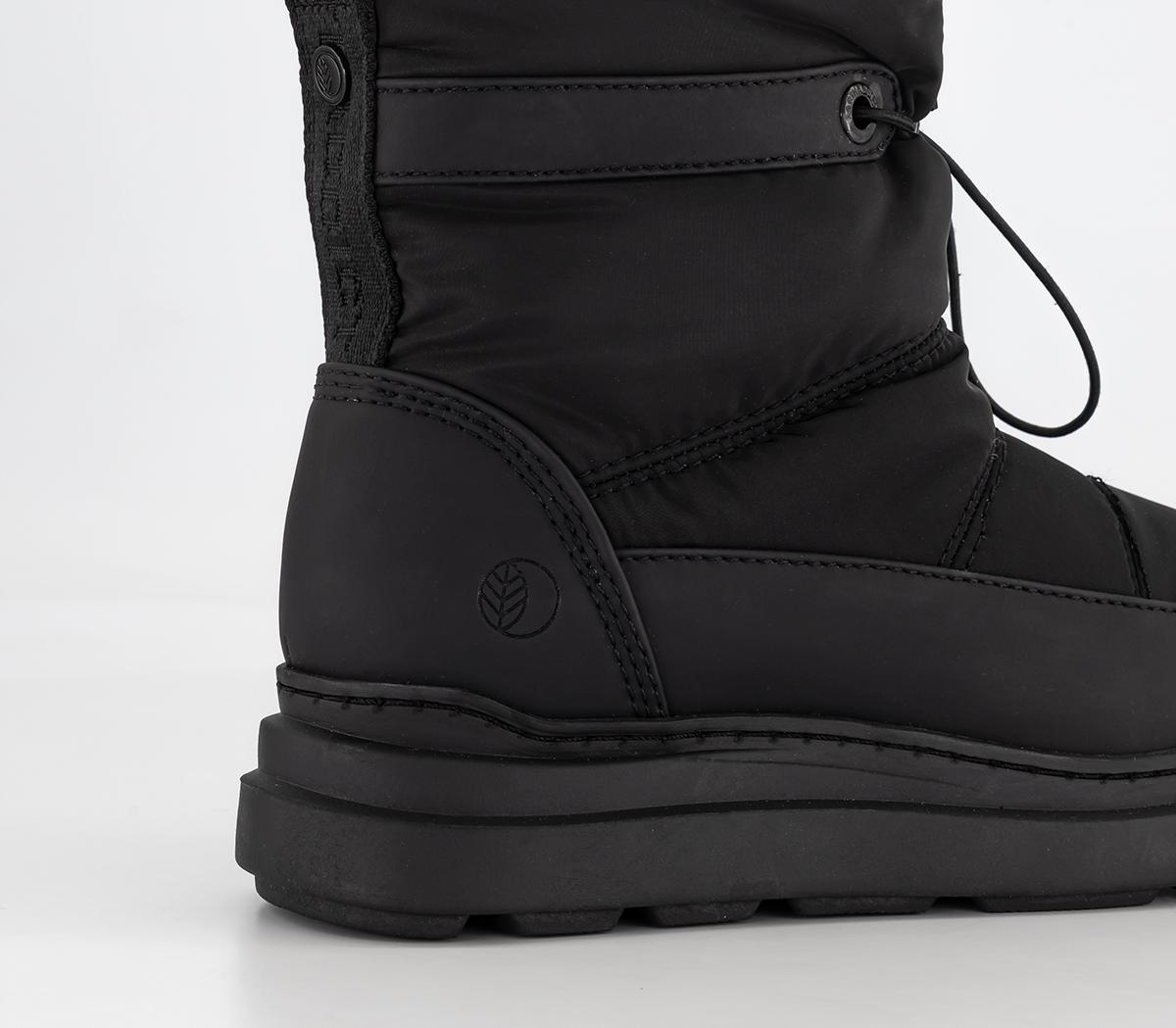 EARTHADDICT Jordan Snow Boots Black - Women’s Flat Boots