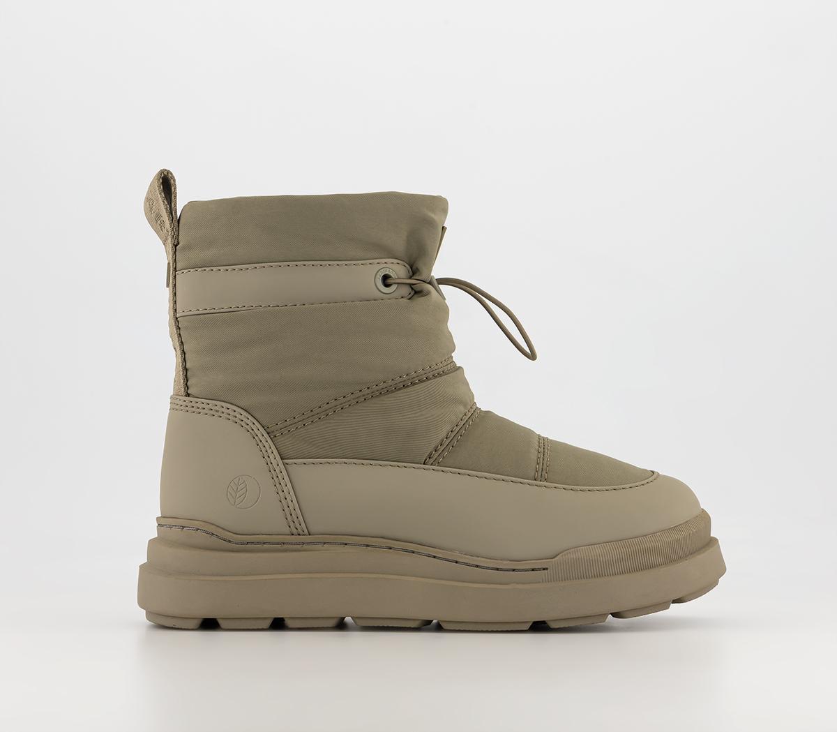 EARTHADDICT Jordan Snow Boots Khaki - Women's Ankle Boots