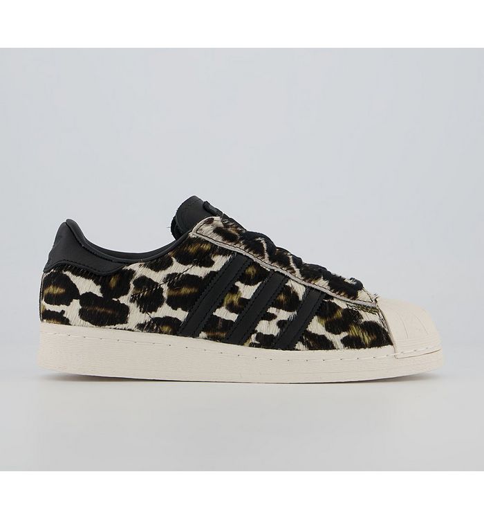 Adidas Superstar 82 Trainers Leopony Chalk White Core Black Mixed Material