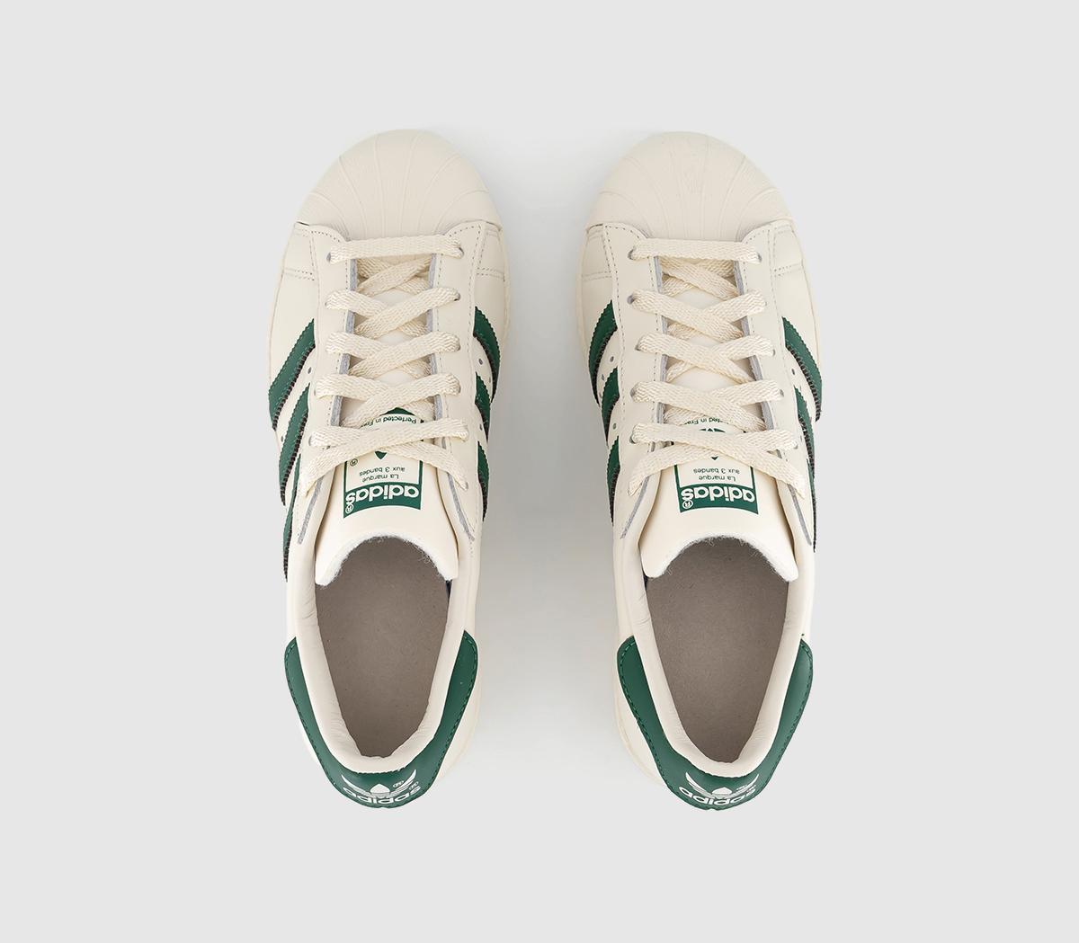 adidas Superstar 82 Trainers adidas Superstar 82 Trainers Cloud White Dark Green Off White