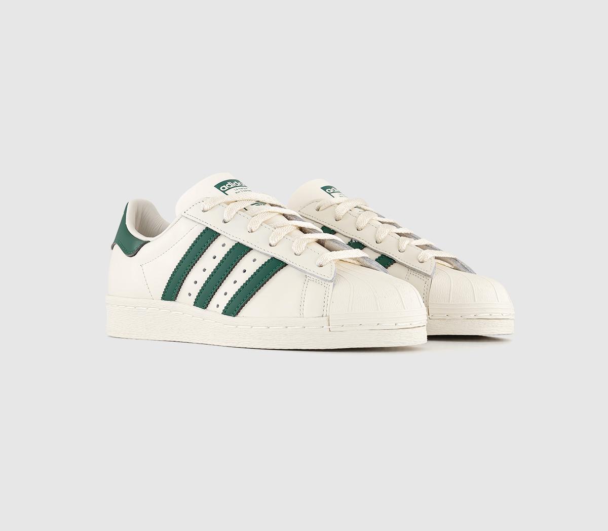 adidas Superstar 82 Trainers adidas Superstar 82 Trainers Cloud White Dark Green Off White