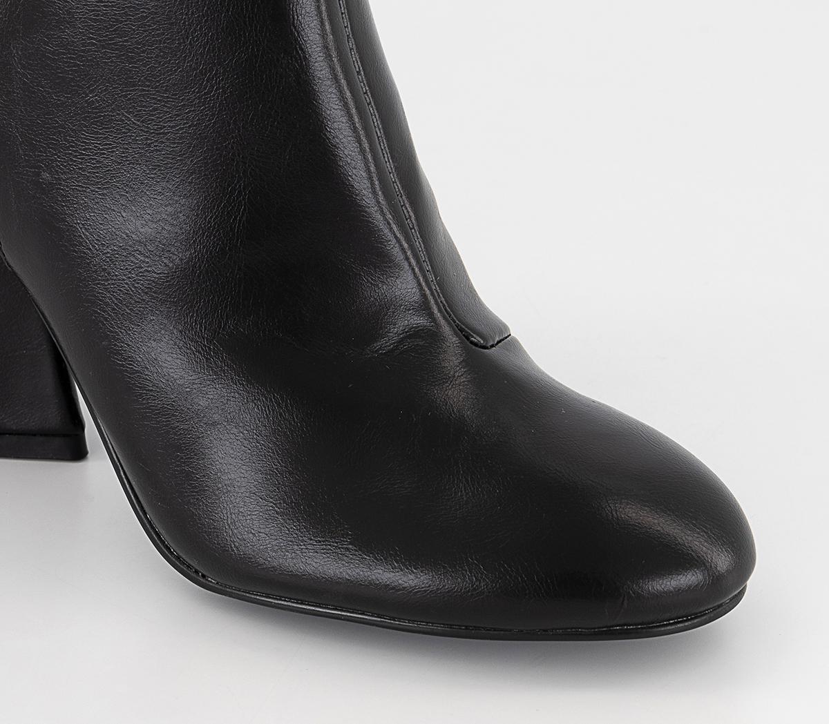 OFFICE Austin Triangle Heel Ankle Boots Black Women's Ankle Boots