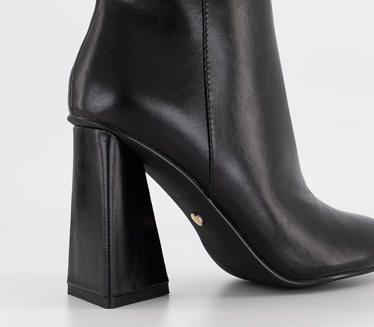 OFFICE Austin Triangle Heel Ankle Boots Black Women's Ankle Boots