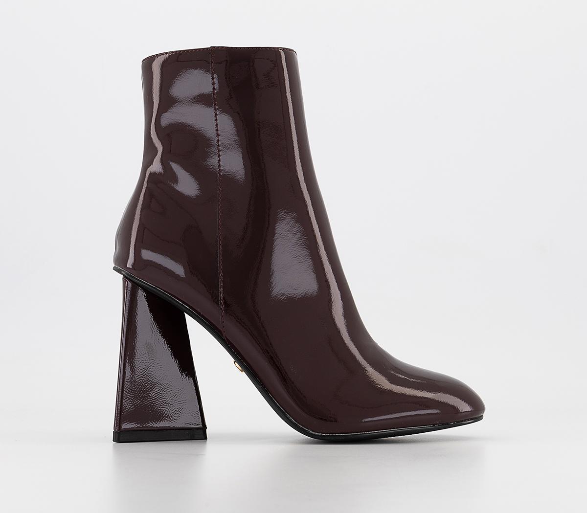 OFFICEAustin Triangle Heel Ankle BootsBurgundy