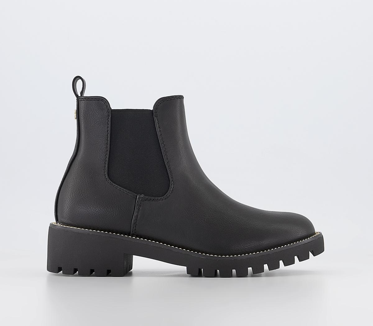 OFFICEApollo Chain Detail Chelsea Ankle Boots OFFICEApollo Chain Detail Chelsea Ankle BootsBlack