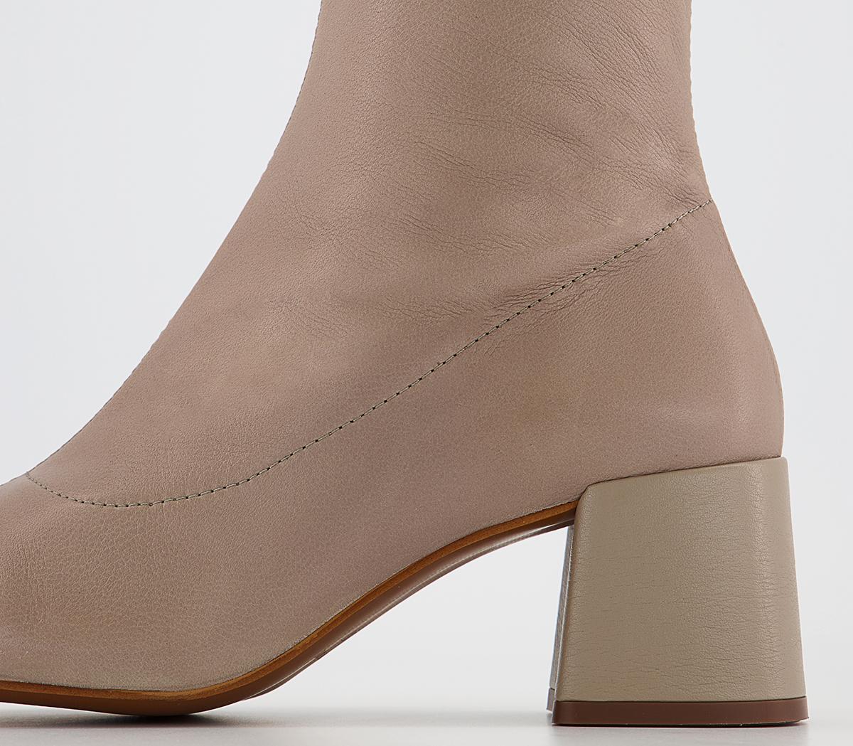 Office Alexia Stretch Pull On Ankle Boots Office Alexia Stretch Pull On Ankle Boots Grey Leather