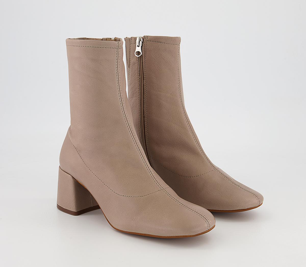 Office Alexia Stretch Pull On Ankle Boots Office Alexia Stretch Pull On Ankle Boots Grey Leather