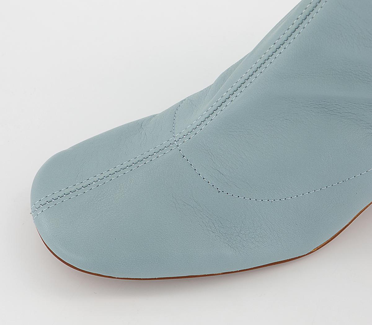 Office Alexia Unlined Ankle Boots Office Alexia Unlined Ankle Boots Blue Leather