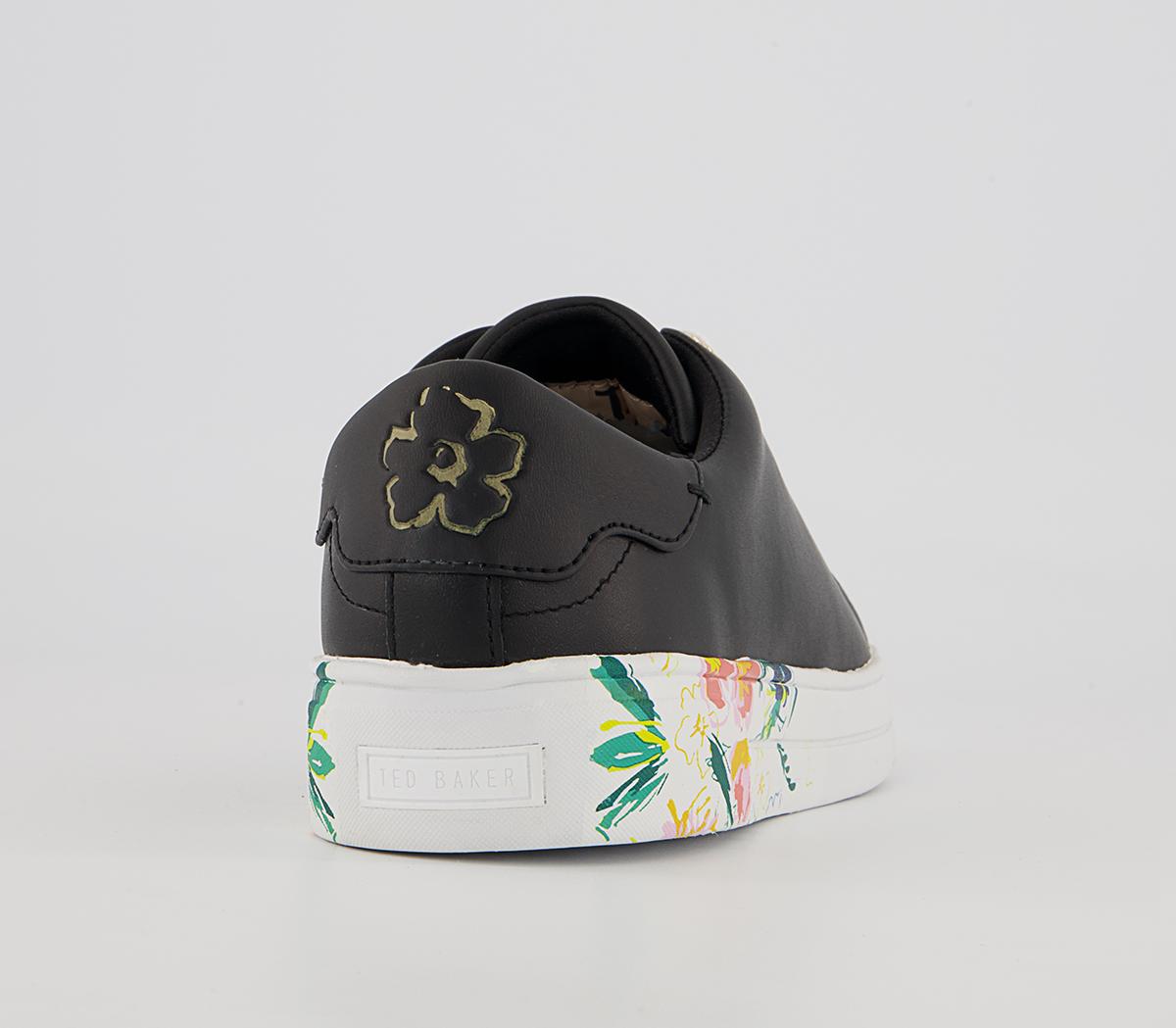 Ted Baker Timaya Floral Cupsole Trainers Ted Baker Timaya Floral Cupsole Trainers Black