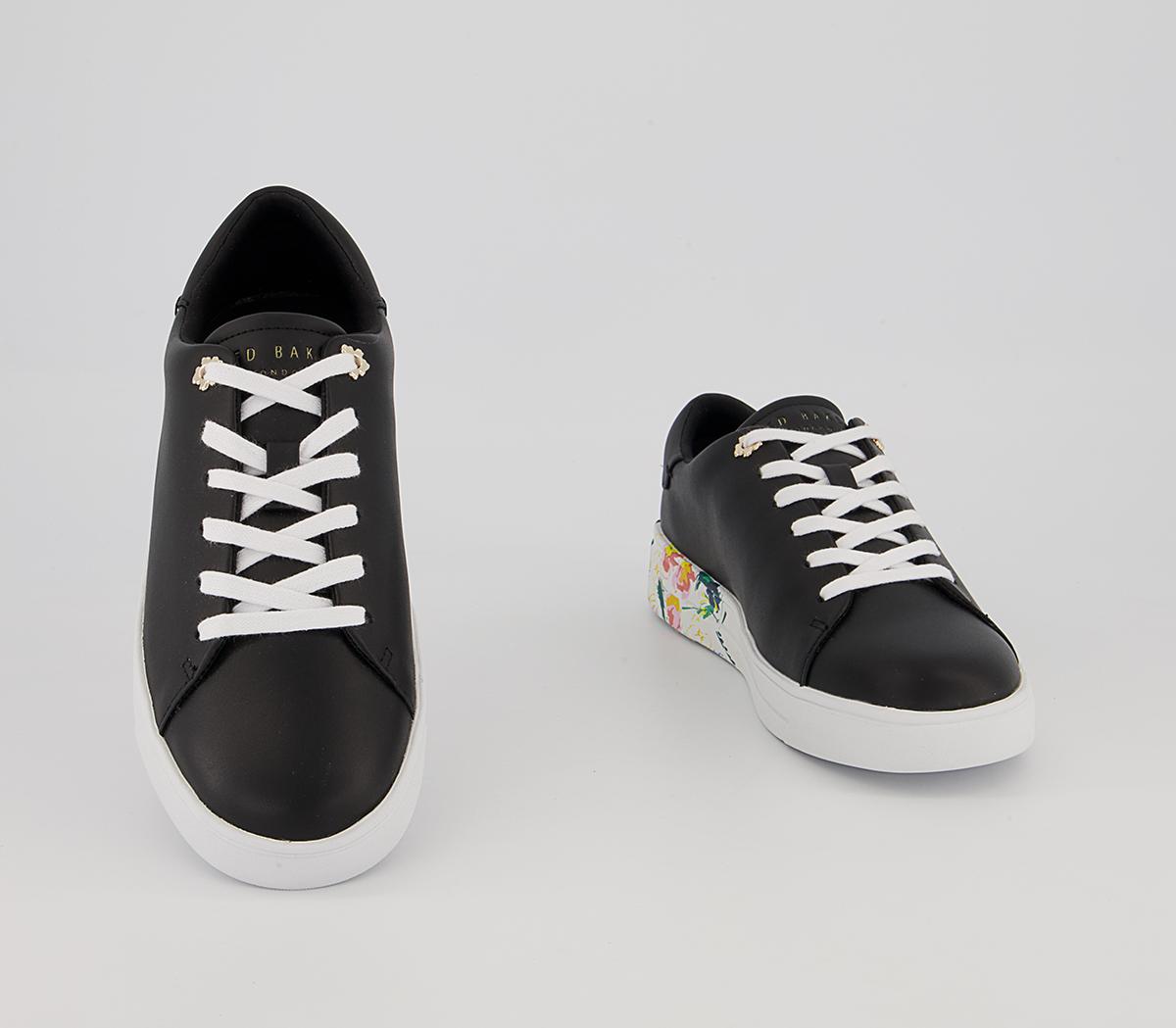 Ted Baker Timaya Floral Cupsole Trainers Ted Baker Timaya Floral Cupsole Trainers Black