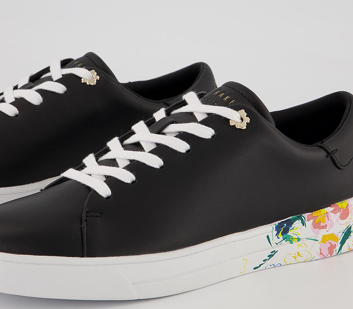 Ted Baker Timaya Floral Cupsole Trainers Ted Baker Timaya Floral Cupsole Trainers Black