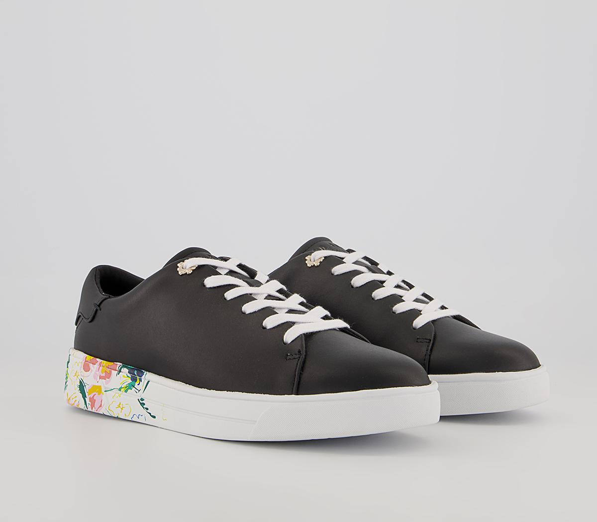 Ted Baker Timaya Floral Cupsole Trainers Ted Baker Timaya Floral Cupsole Trainers Black