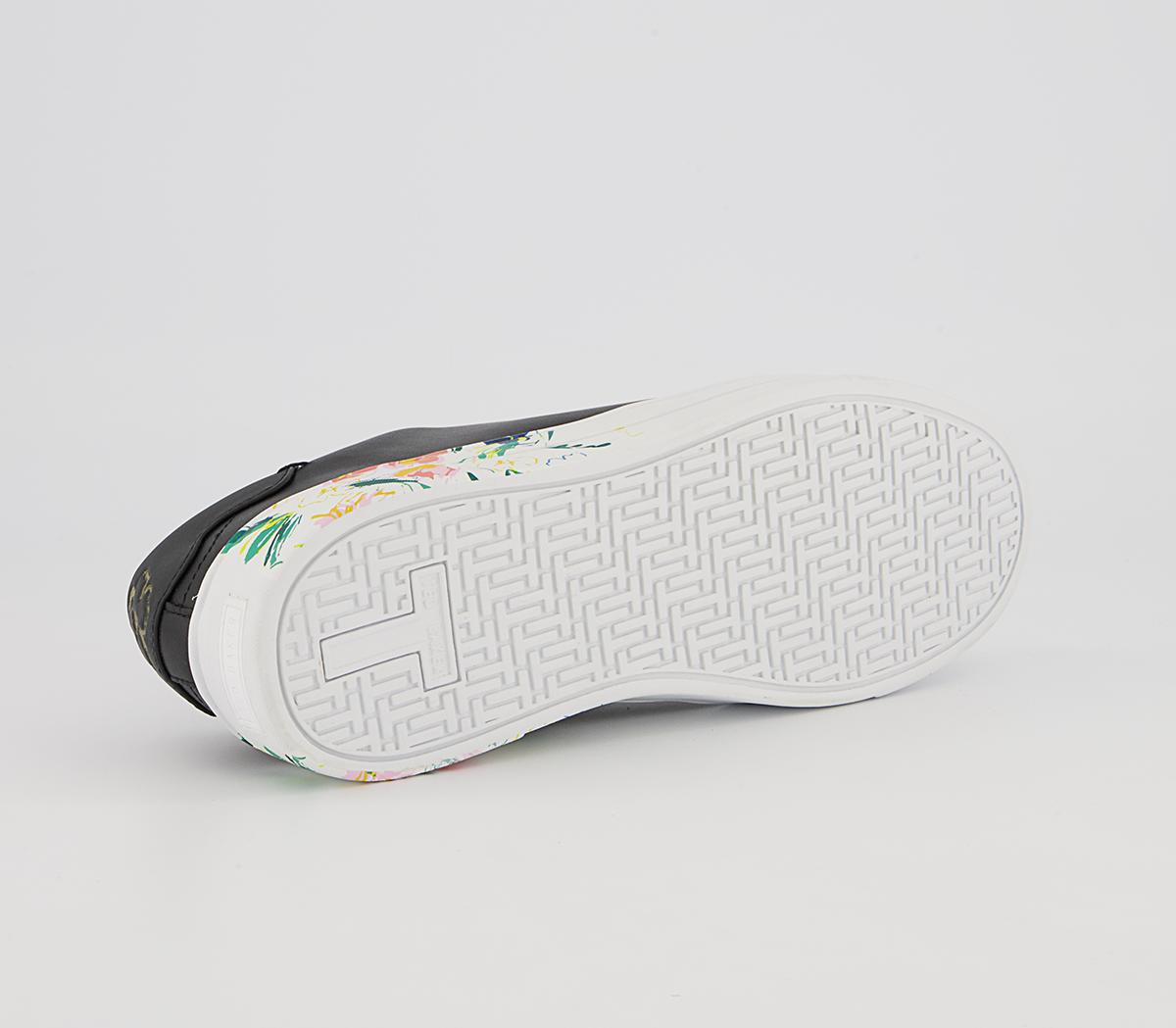Ted Baker Timaya Floral Cupsole Trainers Ted Baker Timaya Floral Cupsole Trainers Black