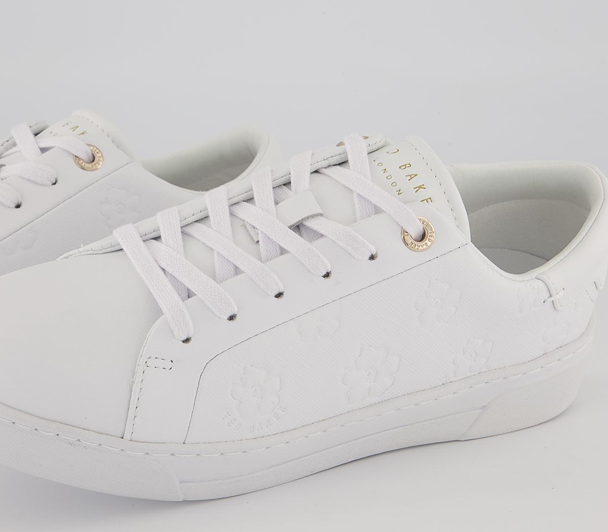 Ted Baker Taliy Magnolia Cupsole Trainers White - Flat Shoes for Women