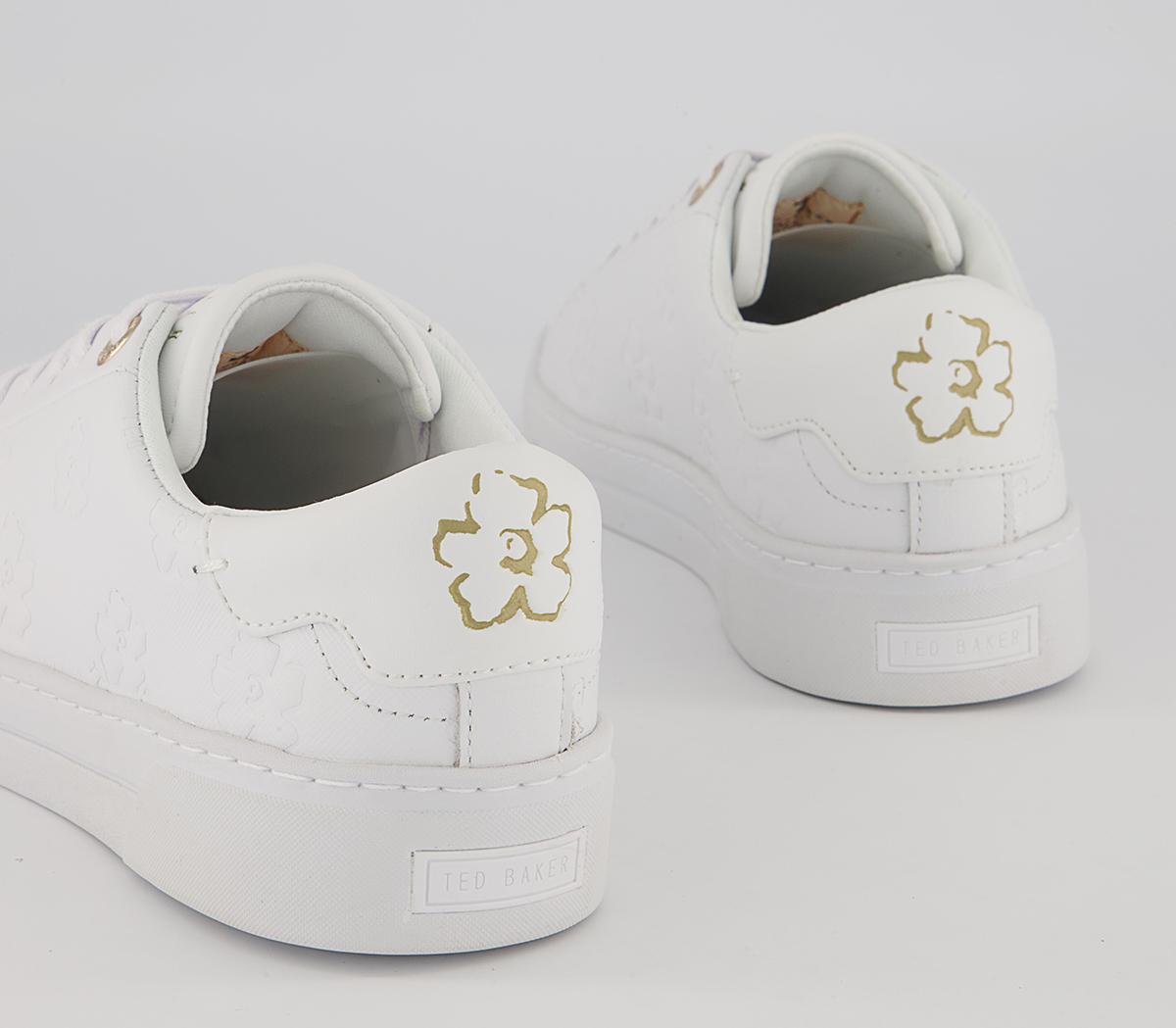 Ted Baker Taliy Magnolia Cupsole Trainers Ted Baker Taliy Magnolia Cupsole Trainers White