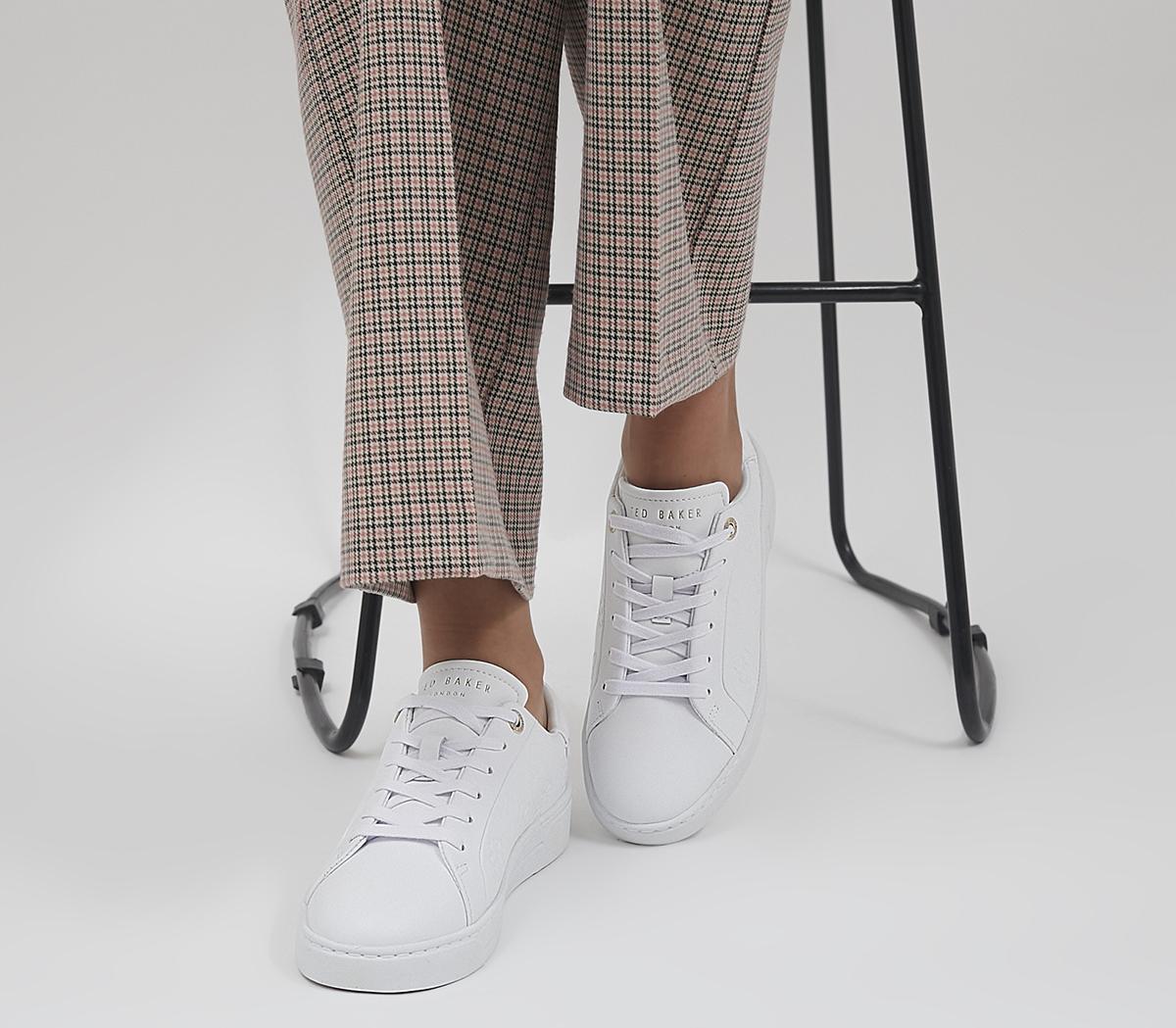 Ted baker sale white womens trainers