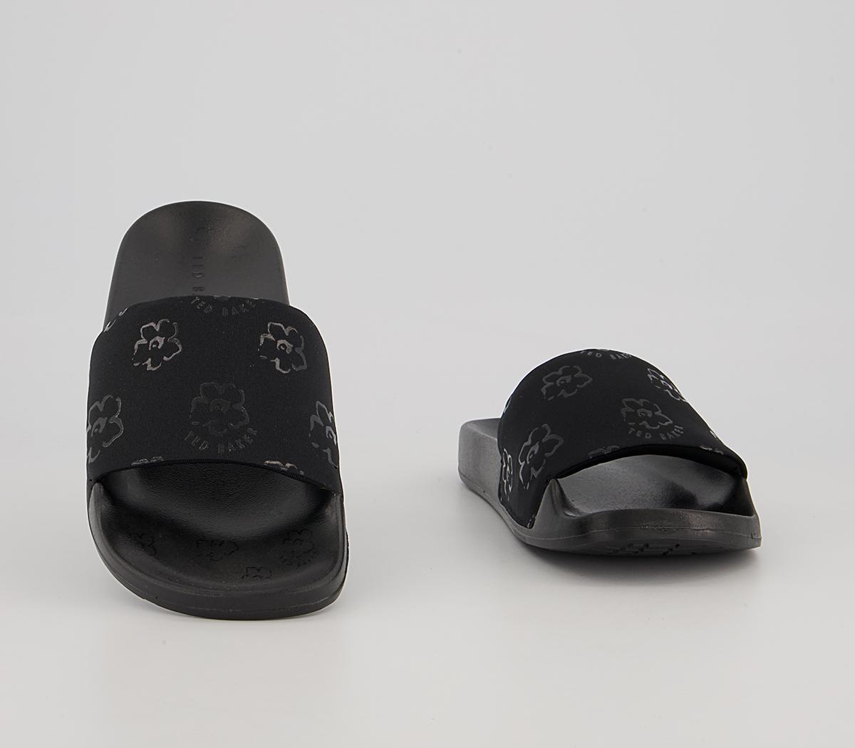 Ted Baker Kristin Magnolia Sliders Ted Baker Kristin Magnolia Sliders Black