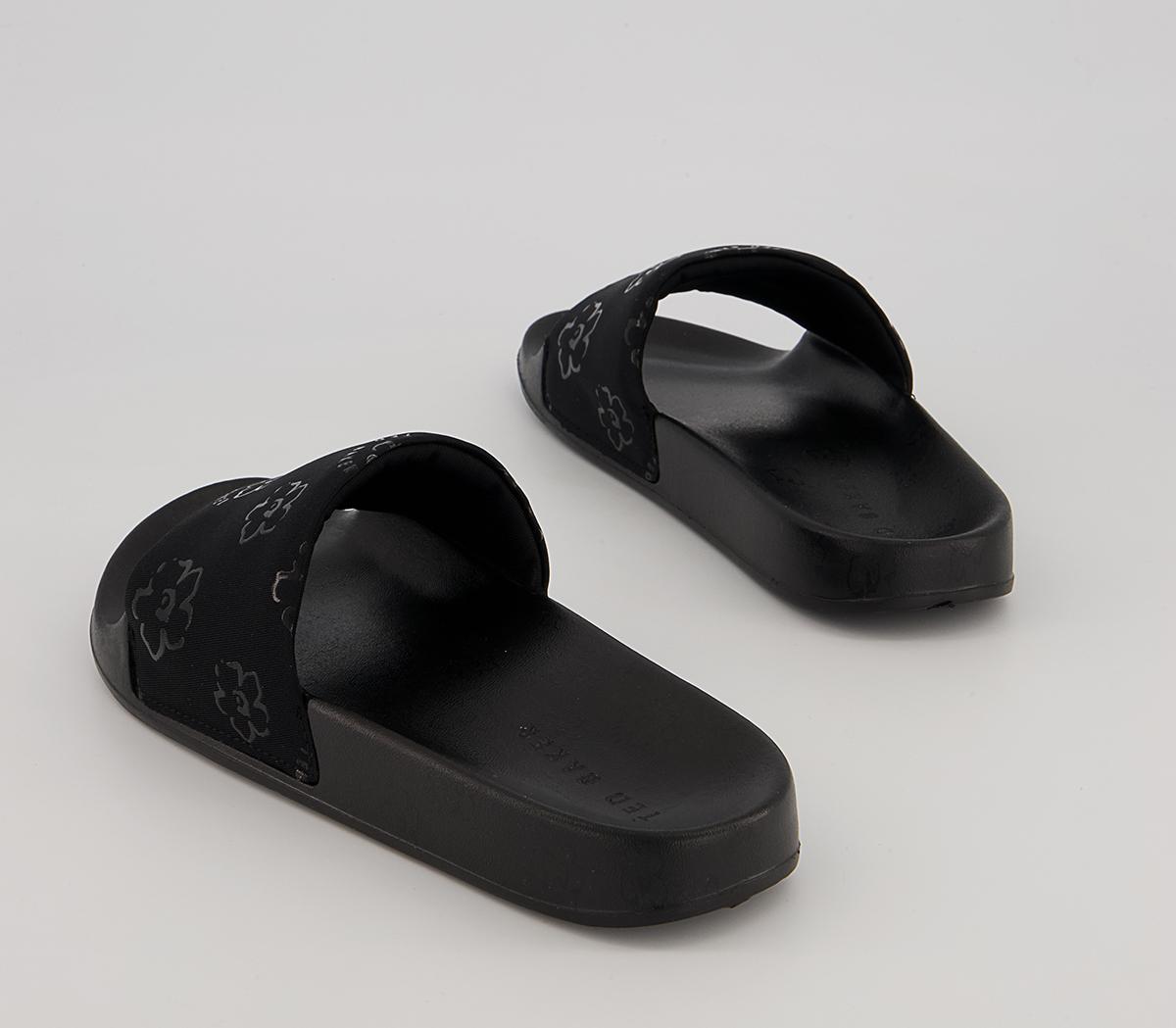 Ted Baker Kristin Magnolia Sliders Ted Baker Kristin Magnolia Sliders Black
