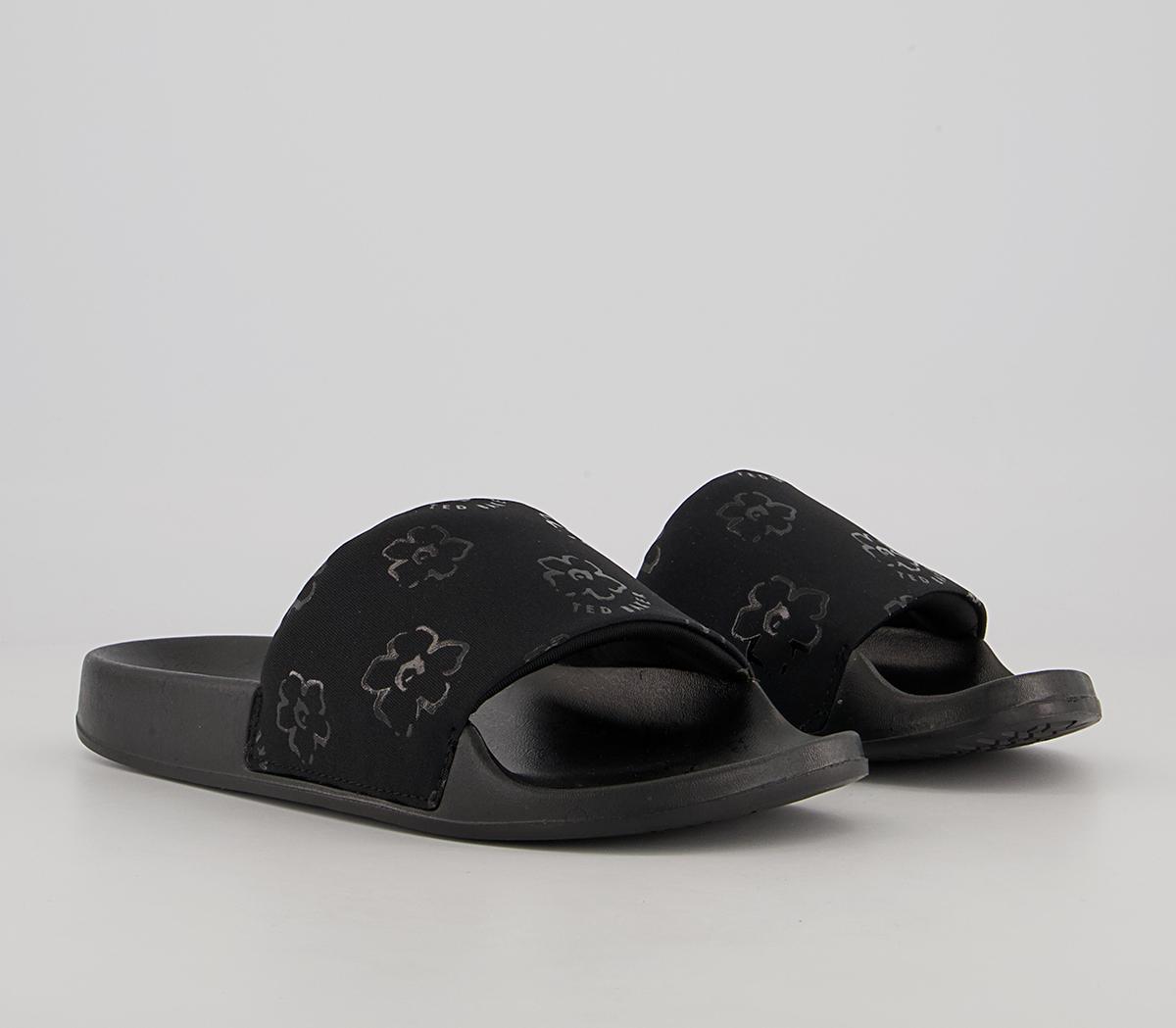Ted Baker Kristin Magnolia Sliders Ted Baker Kristin Magnolia Sliders Black