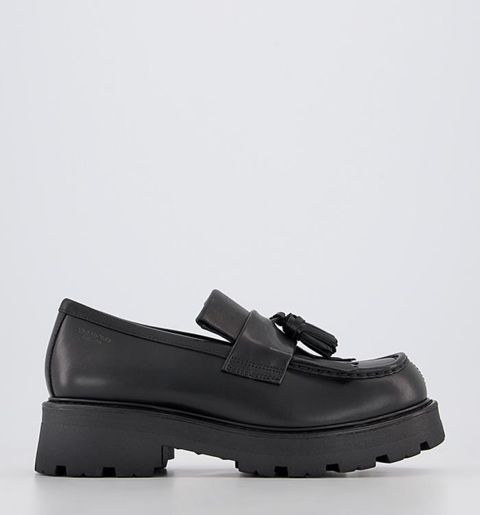 Vagabond Shoemakers Cosmo 2.0 Tassle Loafers Black