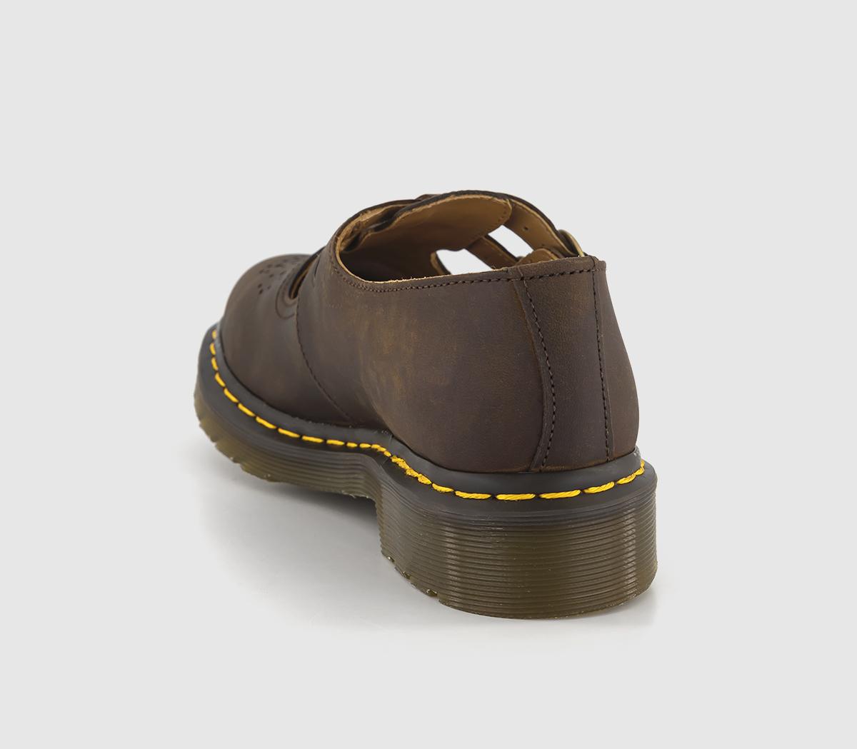Dr. Martens8065 Mary Jane ShoesDark Brown Crazy Horse