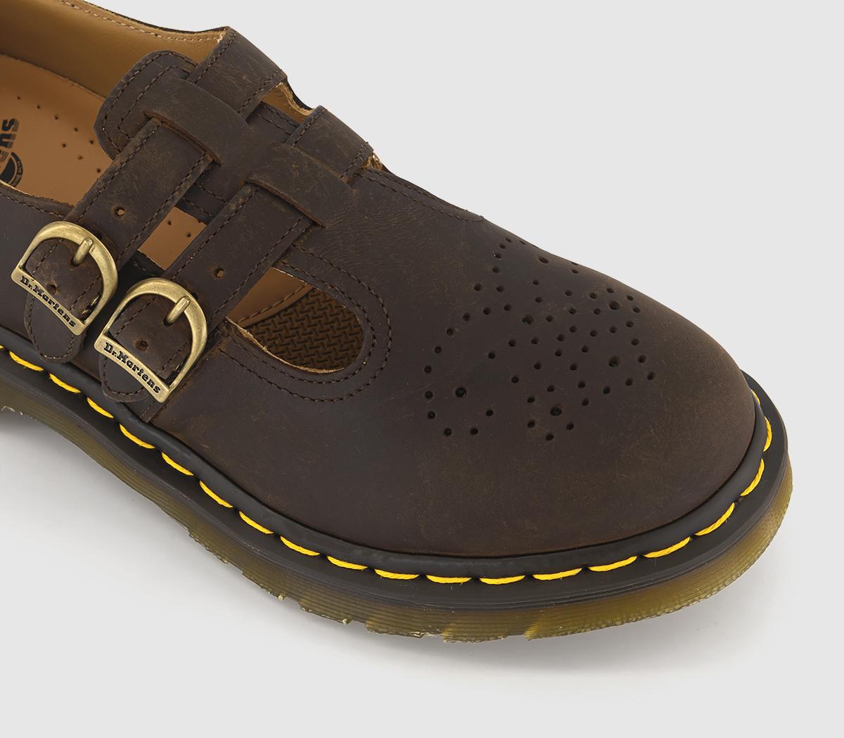Dr. Martens8065 Mary Jane ShoesDark Brown Crazy Horse