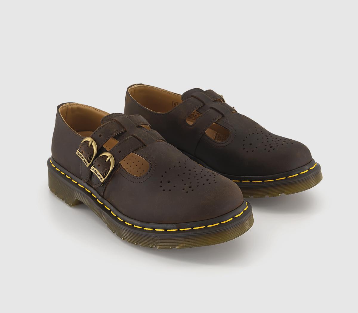 Dr. Martens8065 Mary Jane ShoesDark Brown Crazy Horse