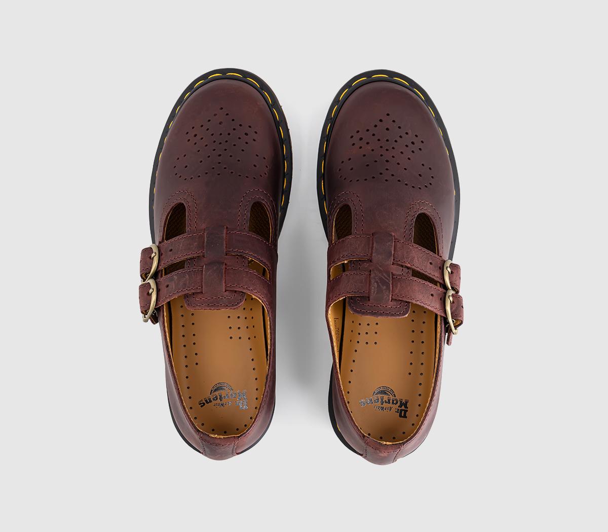 Dr. Martens8065 Mary JanesCherry Red Crazy Horse