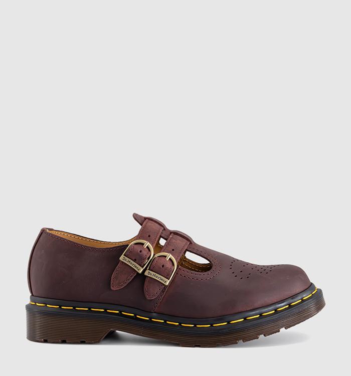 Dr. Martens 8065 Mary Janes Cherry Red Crazy Horse