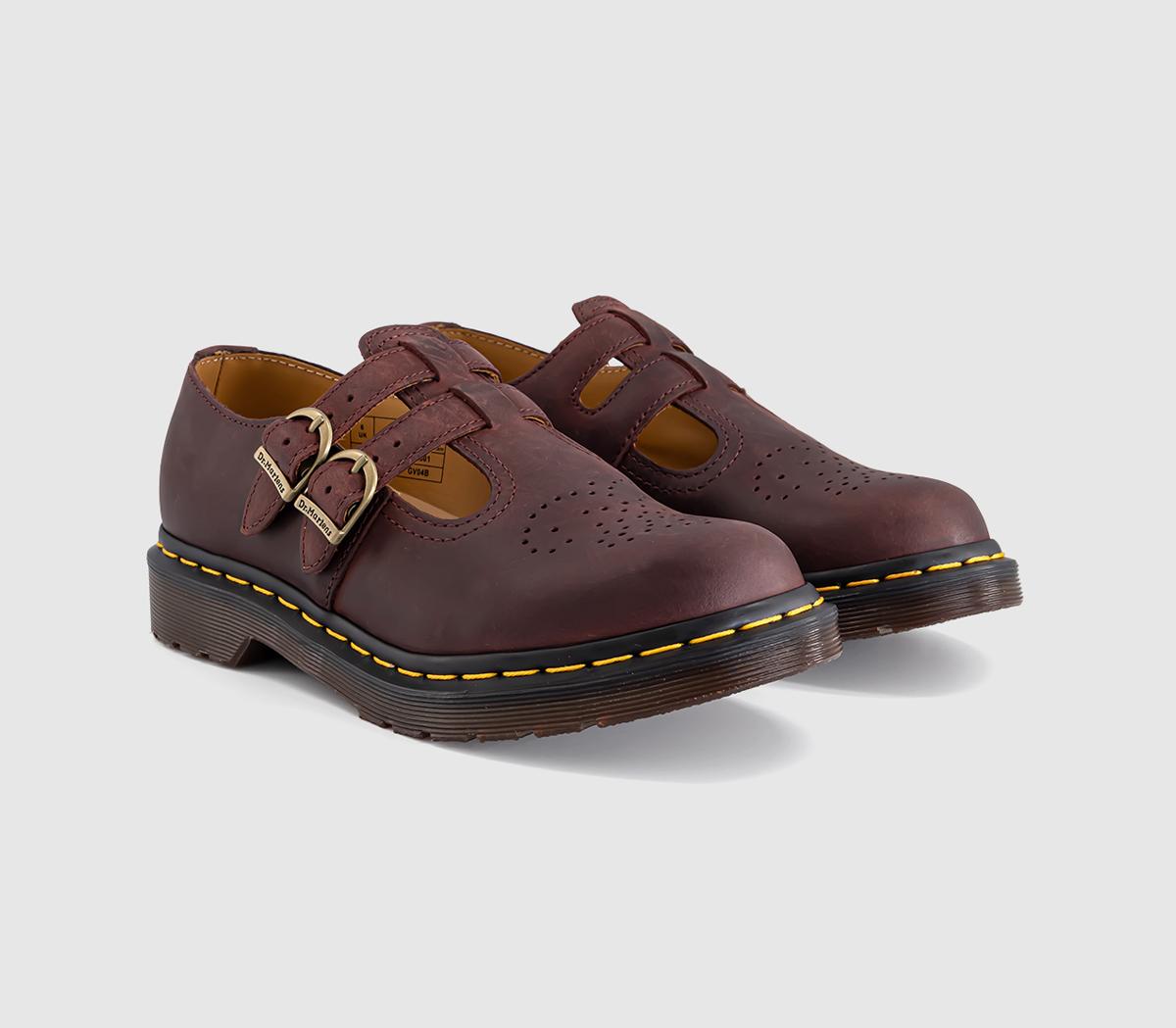 Dr. Martens8065 Mary JanesCherry Red Crazy Horse