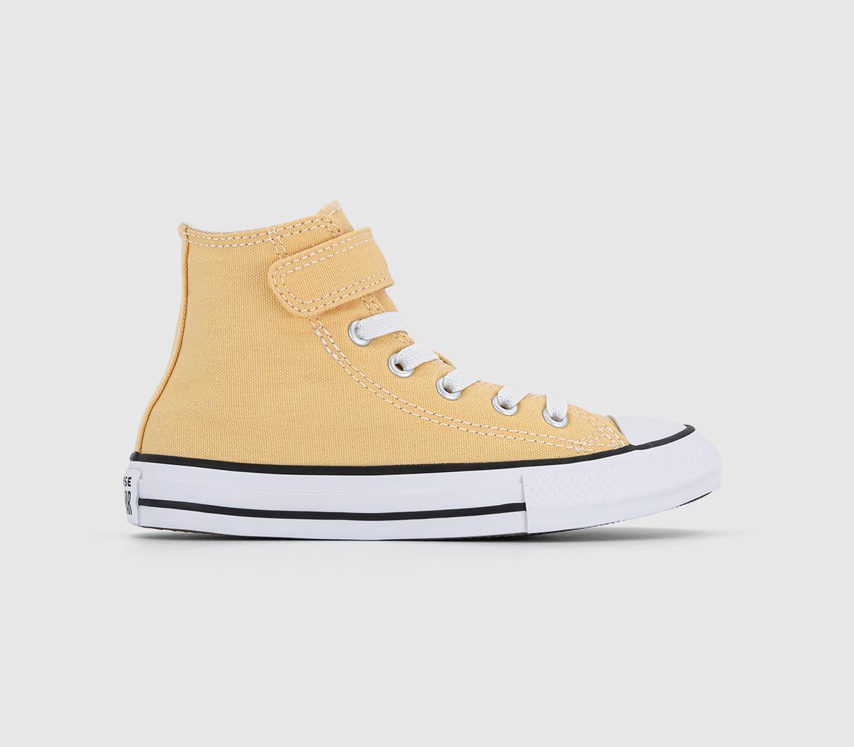 ConverseAll Star Hi 1VLace Kids TrainersAfternoon Sun White Black