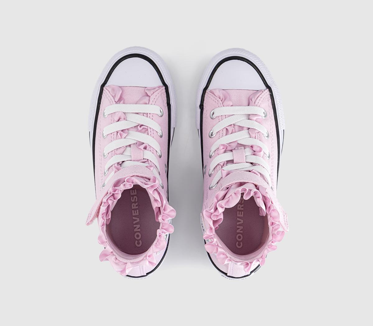 ConverseAll Star Hi 1vlace Kids TrainersNew Found Bloom Frill White Black
