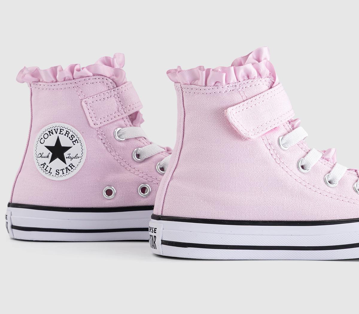 ConverseAll Star Hi 1vlace Kids TrainersNew Found Bloom Frill White Black