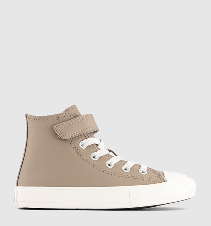 Converse All Star Hi 1vlace Kids Trainers Vintage Cargo Egret