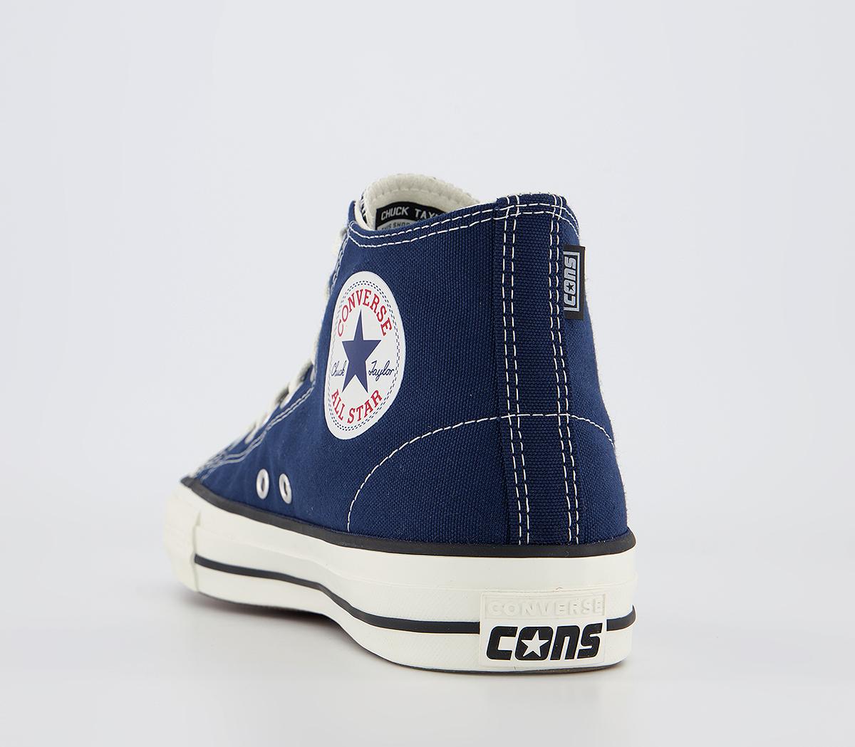 Converse Chuck Taylor All Star Pro Mid Trainers Converse Chuck Taylor All Star Pro Mid Trainers Midnight Navy Black Egret