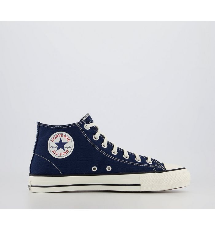 Converse Chuck Taylor All Star Pro Mid Trainers Midnight Navy Black Egret,Blue,Green