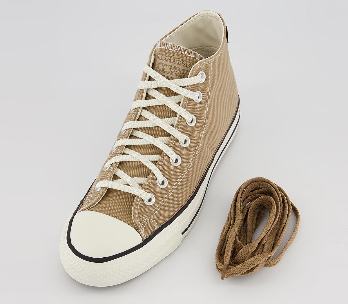 Converse Chuck Taylor All Star Pro Mid Trainers Converse Chuck Taylor All Star Pro Mid Trainers Nomad Khaki Black Egret