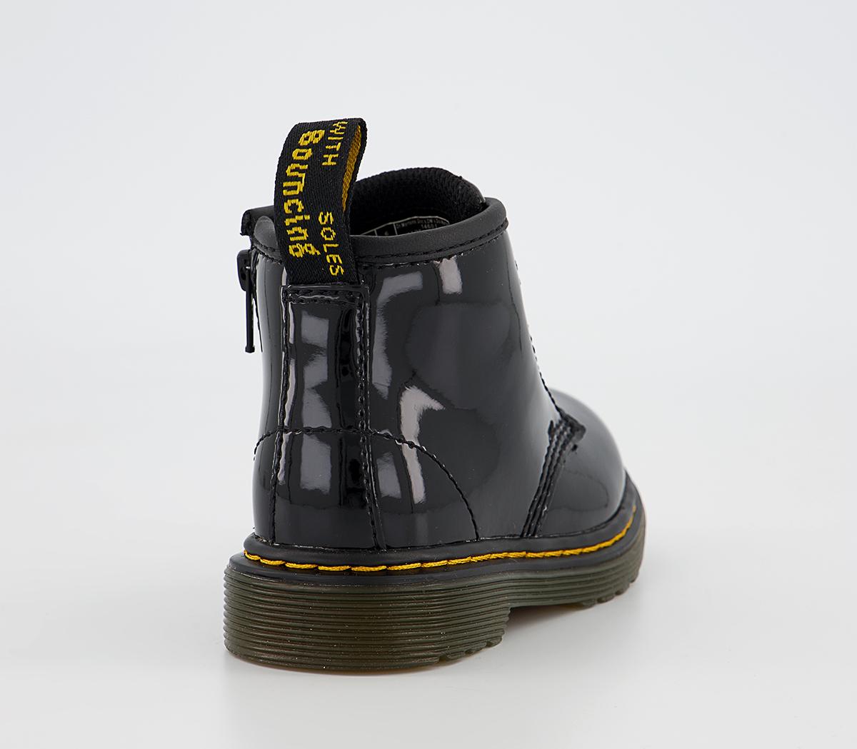 Dr. Martens 1460 Infant Boots Black Patent Infant Trainers & Shoes