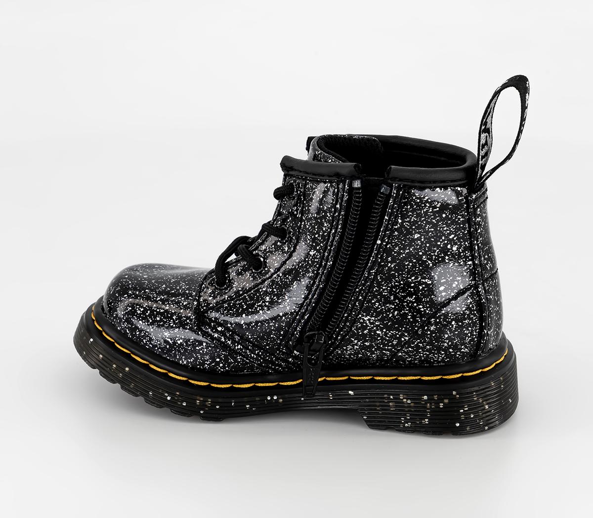 Martens 1460 Infant Boots Black Cosmic Glitter Unisex