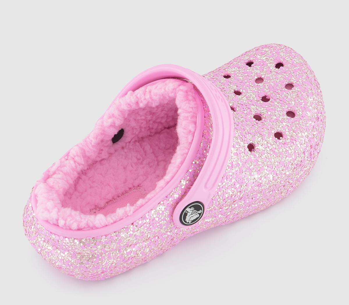 CrocsClassic Lined Kids ClogsFlamingo Glitter