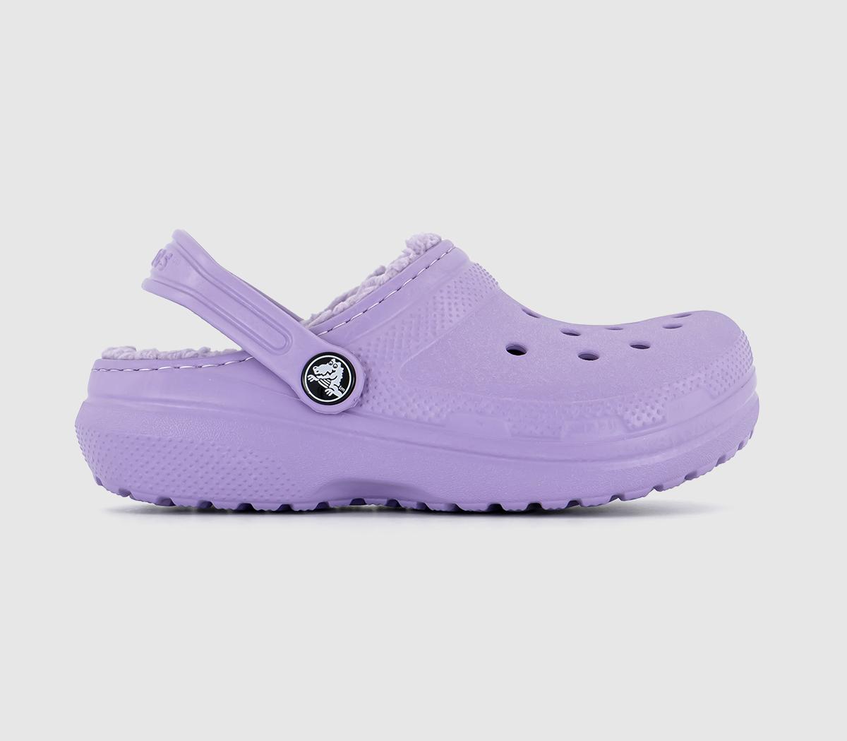 Classic Lined Kids Clogs Orchid