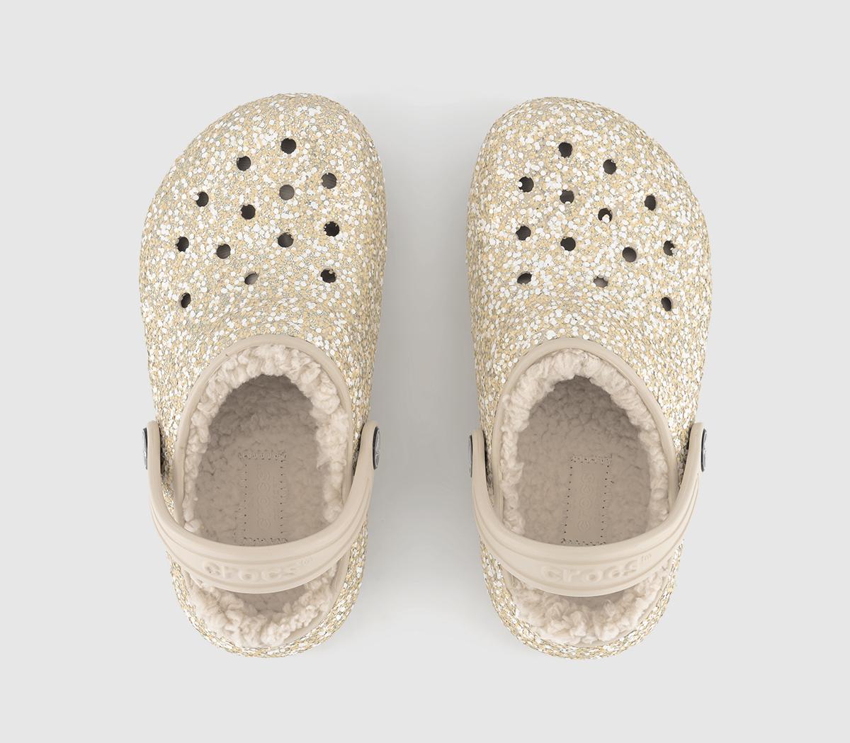 CrocsClassic Lined Kids ClogsStucco Glitter