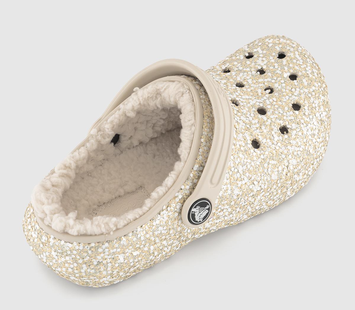 CrocsClassic Lined Kids ClogsStucco Glitter