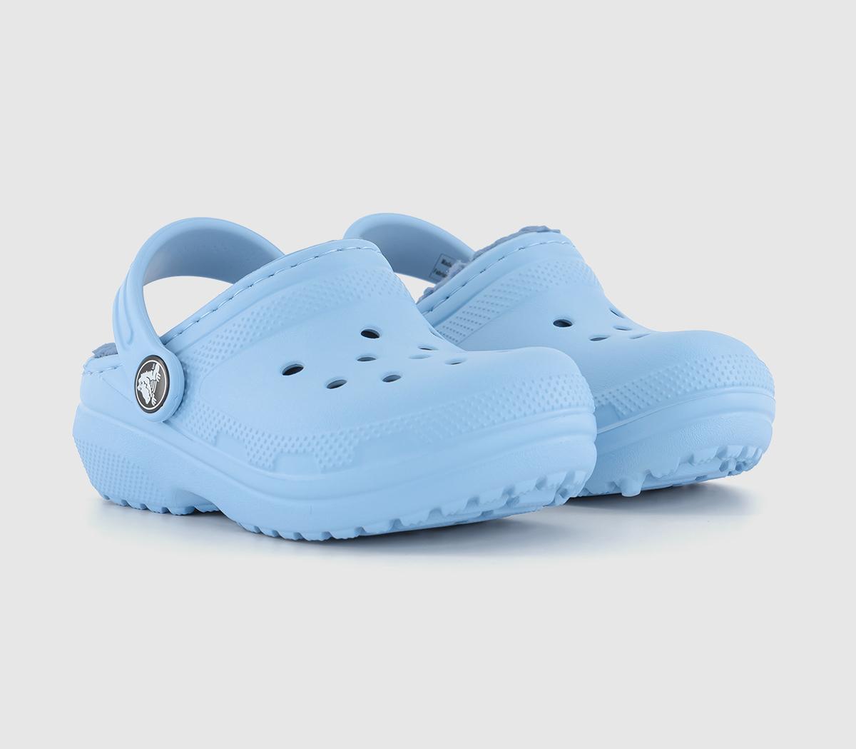 Crocs Kids Classic Lined Toddler Clogs Blue Calcite, 10 Youth