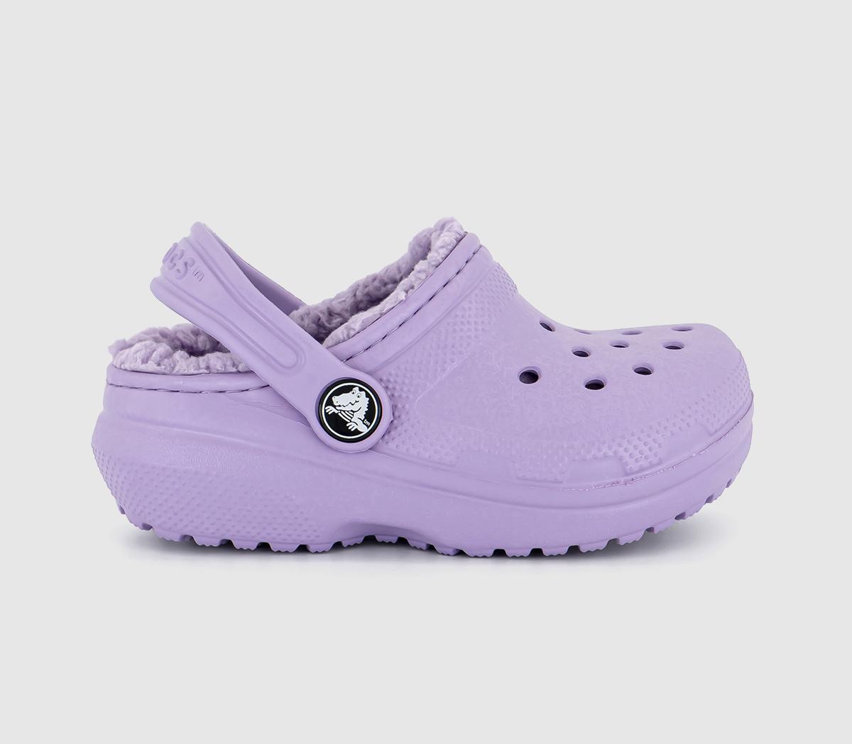 CrocsClassic Lined Toddler Clogs Orchid