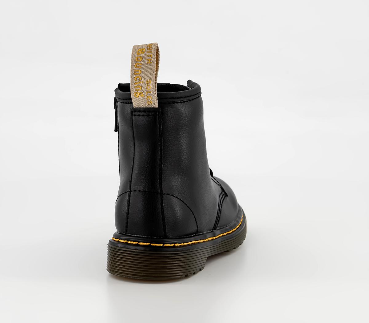 Dr. Martens1460 Toddler Boots Black Newbury Tumble Vegan