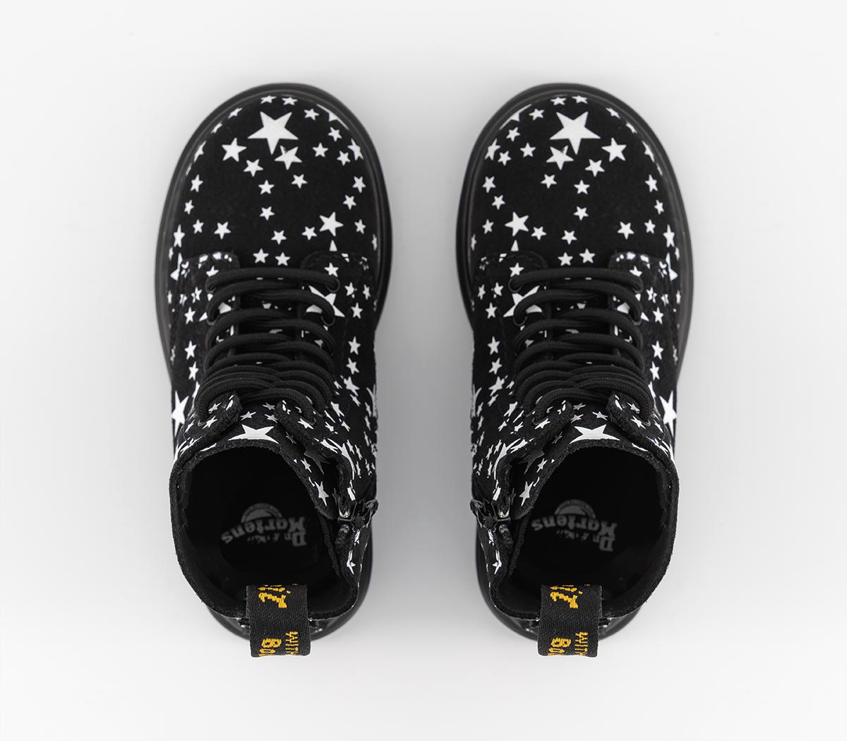 Dr. Martens1460 Toddler BootsStar Print Black White
