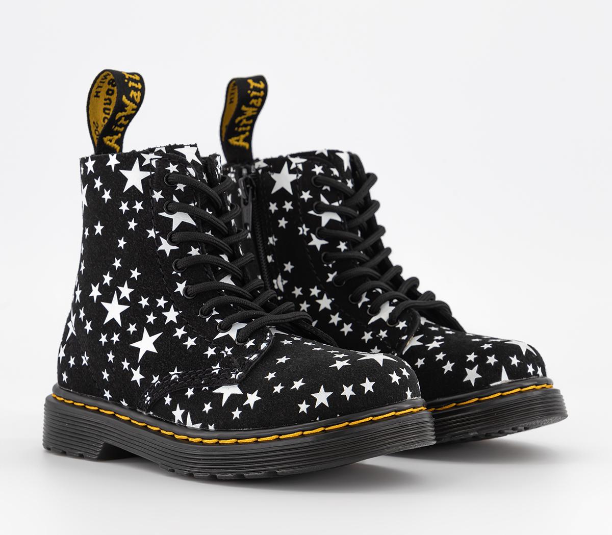 Dr. Martens1460 Toddler BootsStar Print Black White