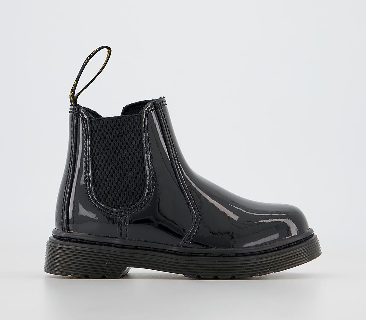 Kids 2976 Toddler Chelsea Boots Black Patent